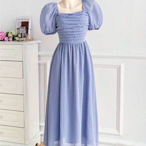 Amazon Women's Blue Midi Dress